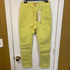 Manila Grace women's size 25 heavy twill lemon lime ACID ROCK drop crotch jeans